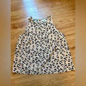 A New Day Sleeveless Leopard Print Loose Blouse | L